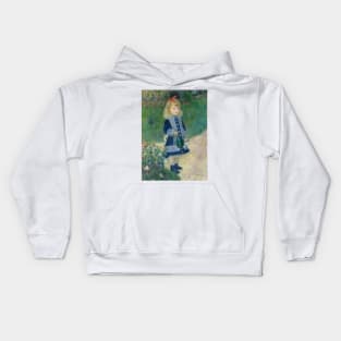 Auguste Renoir A Girl with a Watering Can 1876 Painting Kids Hoodie